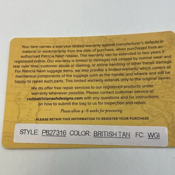 Patricia Nash Crossbody/Backpack British Tan Leather Bag EUC - Picture 9 of 10